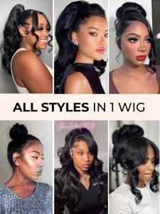 Body Wave 360 Lace Frontal Wig Natural Color Pre-plucked with Baby Hair - Image 9