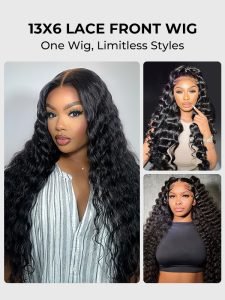 HD 13x6 Lace Frontal Wigs Loose Deep Wave 250% Full Density - Image 5