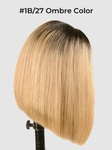 Honey Blonde Bob Wig #27 #1B/27 Straight Hair Human Hair Bob Wigs - Image 7