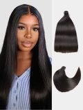 Super Double Drawn Straight Hair Extensions 3 Bundles with Full End Unprocessed Human Hair - Image 9