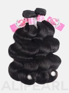 Brazilian Body Wave Virgin Hair 4pcs with Lace Closure Alipearl - Image 9