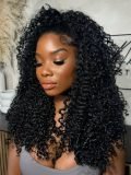 Burmese Curly Glueless V Part Fluffy Wig 250 Density Ready To Wear - Image 10