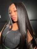 Ship In 24 Hours - Glueless Ready To Go Straight Human Hair Wigs 180% Density Lace Front Wigs - Image 7
