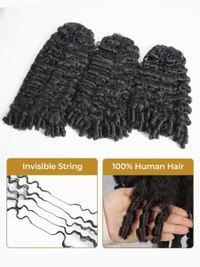 Miracle Knots Curly Crochet Human Hair Extensions 100g Pack Knotless - Image 7