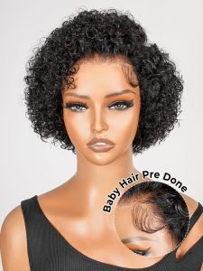 Curly Short Bob Wigs 13*6 Lace Frontal Wig - Image 7