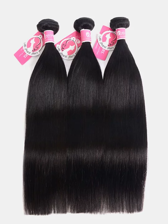 8a54fc8825b94cddb4d32031f816bc36 Alipearl Straight Hair 3 Bundles Indian Hair - Image 1