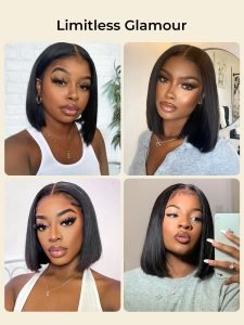 12A Grade Raw Hair Bob Wig Straight Real Invisible HD Lace Never See Knots - Image 6