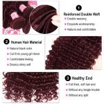 99J Color Deep Wave Brazilian Human Hair Bundle With Closure - Image 2
