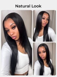 Ready To Go M Hairline Straight 6x8 Lace Front Wig With Drawstring - Image 9