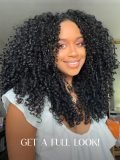 Burmese Curly Glueless V Part Fluffy Wig 250 Density Ready To Wear - Image 11
