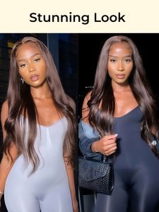 Glueless Chocolate Brown Color Straight Human Hair 7*5 Closure Wig Ready To Go For Beginners Pre Cut Lace - Image 8
