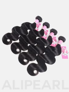 Brazilian Body Wave Virgin Hair 4pcs with Lace Closure Alipearl - Image 10