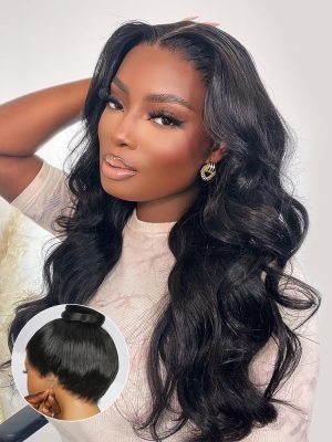 Body Wave 360 Lace Frontal Wig Natural Color Pre-plucked with Baby Hair