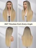 12A Raw Hair Champagne Blonde Highlights HD Lace Wig Ready To Go - Image 9
