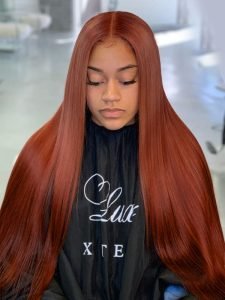 Chestnut Ginger 13x6 Lace Front Glueless Wigs Human Hair - Image 10