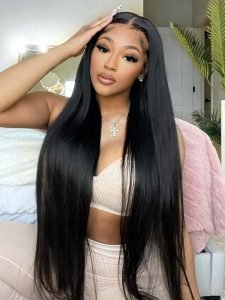 Long Straight Wig HD Lace Closure Wig Human Hair 24-40 Inches - Image 9