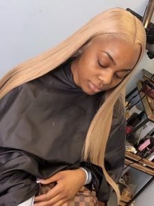 Honey Blonde Lace Front Wig #27 Color Ombre Human Hair Wigs - Image 7