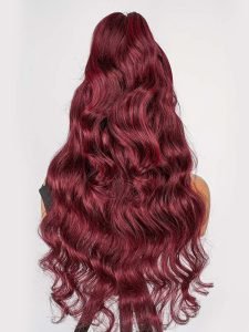 99J Pre-styled Half Up Half Down 13*4 Lace Frontal Wig Ready To Go - Image 8