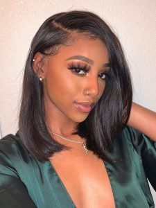 Short Bob Straight Wig Human Hair Lace Front Wigs For Women Glueless Bob Wig - Image 5