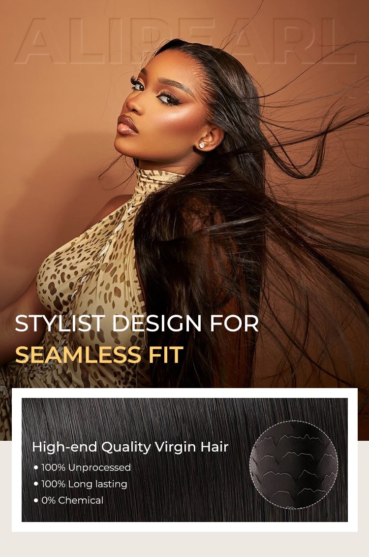 alipearl straight HD lace front wig