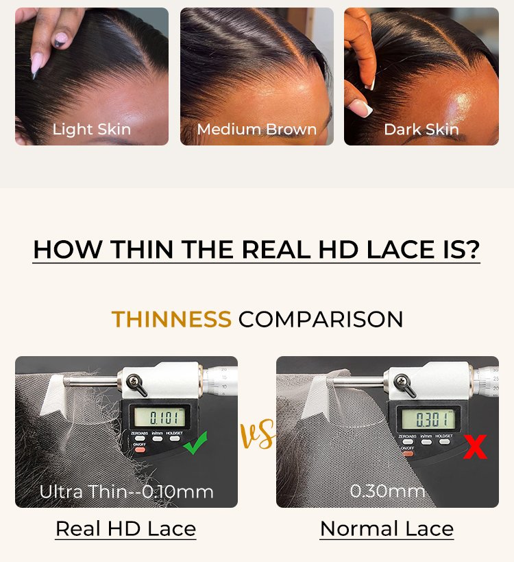 ultra-thin HD lace front wig