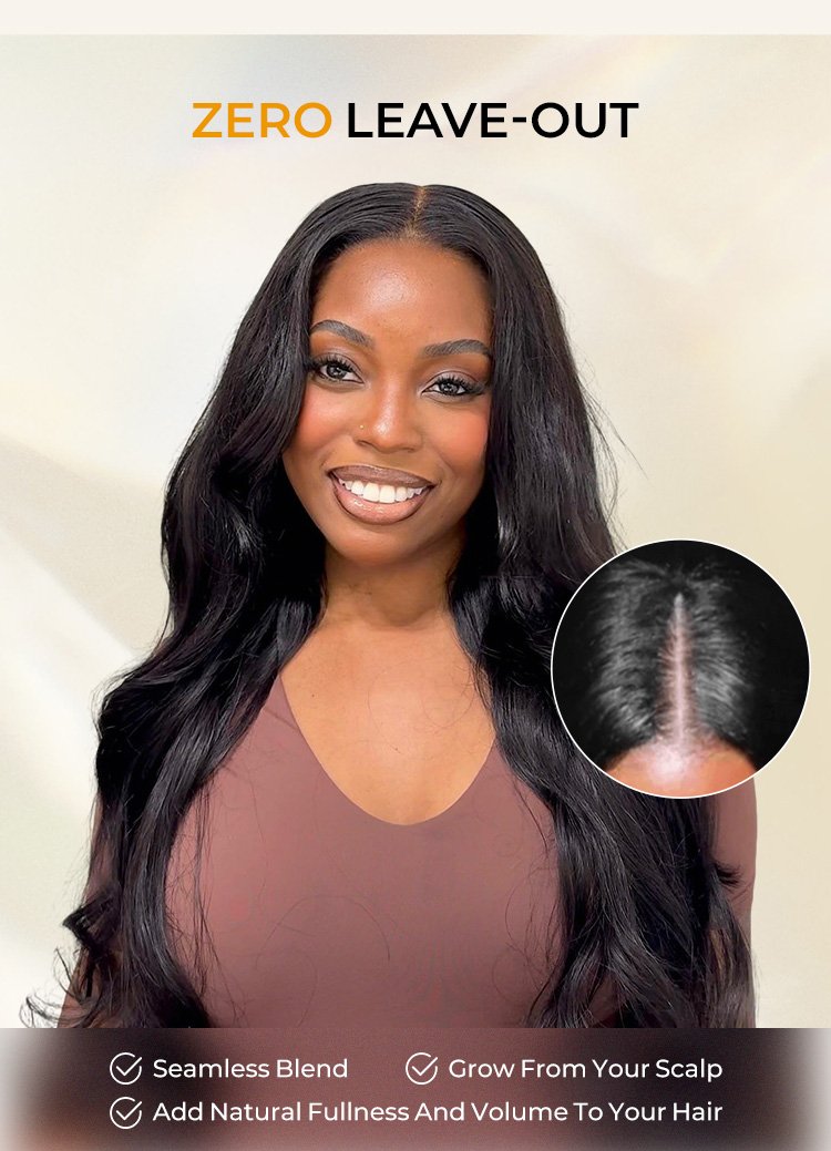 no leave out body wave wig