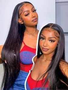 Alipearl Hair HD Lace Wigs 13*4 Frontal Wigs Skin Melt Straight Human Hair Wigs - Image 2
