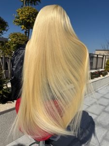 40 Inch Long Blonde Wigs 300% Density 613 Straight Human Hair Wigs 13x6 Lace Front Wig - Image 2