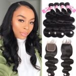 Alipearl Virgin Hair 4pcs Body Wave with 5*5 Lace Closure Alipearl LY Transparent Lace Closure