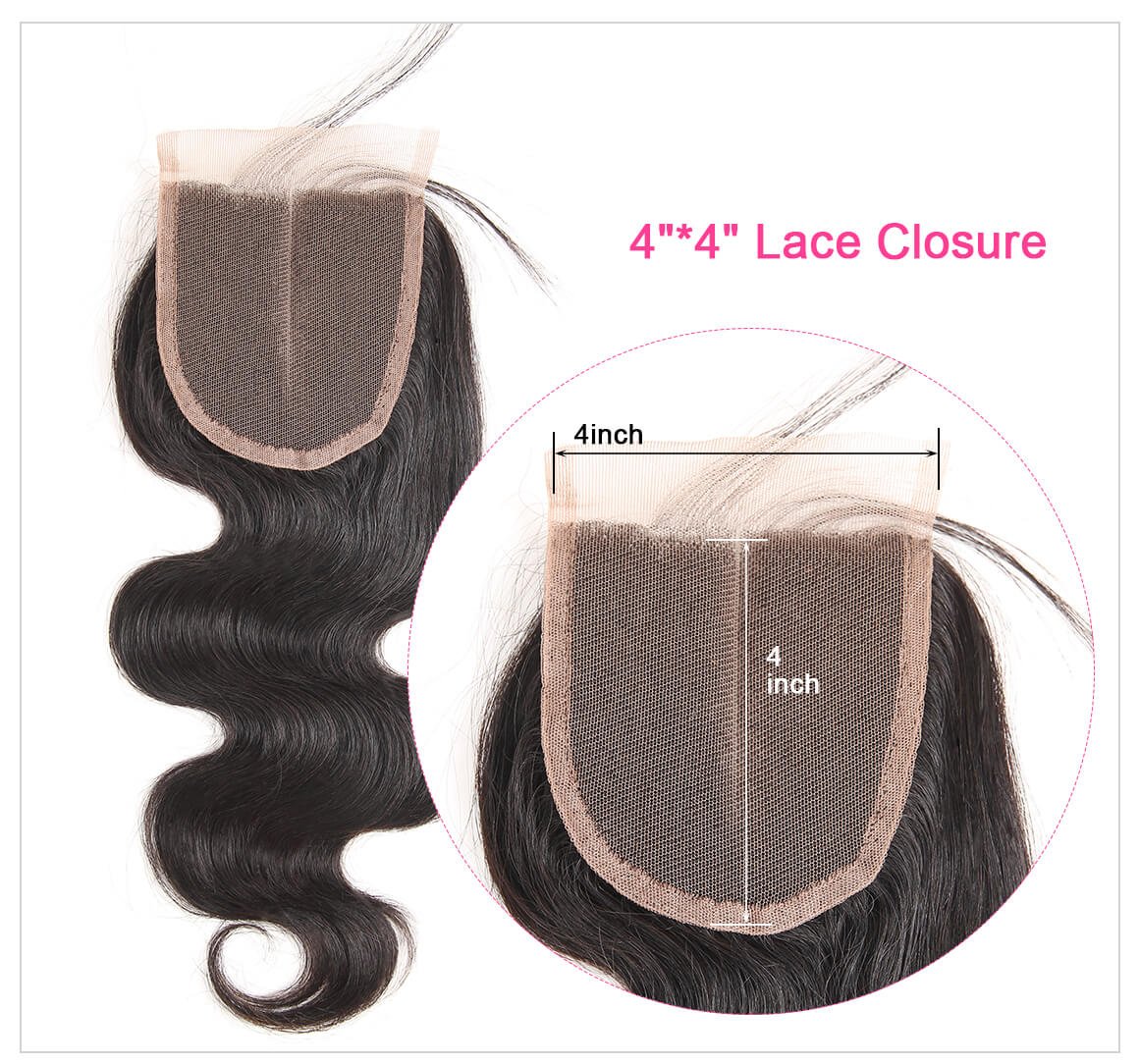 4*4 lace Closure