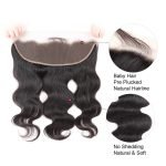 Peruvian Virgin Hair Body Wave 4 Bundles With 13x4 Lace Frontal - Image 4