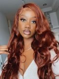 Cowboy Copper Color 7*5 Glueless Wig Ready To Go Fall Hair - Image 7