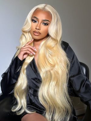 Easy Go Glueless Light Blonde #613 Straight And Body Wave Pre Cut Lace Closure Wigs