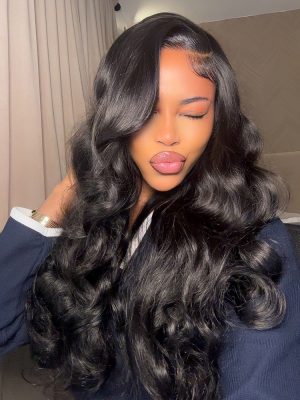 Glueless Side Part 5*5 HD Lace Closure Wigs 250% density Body Wave Hair Hairstylist Customized