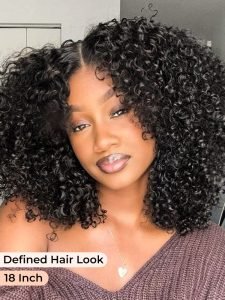Alipearl Glueless 5*7 Ready to Go Curly Wig 5S Easy To Wear Pre Bleached Mini Knots Lace Wig - Image 3