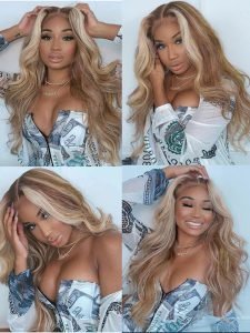 Alipearl Brown With Blonde Highlights Wig #P4/613 Human Hair Lace Wigs - Image 11