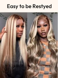 Alipearl Brown With Blonde Highlights Wig #P4/613 Human Hair Lace Wigs - Image 6