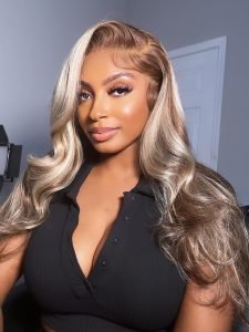 Alipearl Brown With Blonde Highlights Wig #P4/613 Human Hair Lace Wigs - Image 3