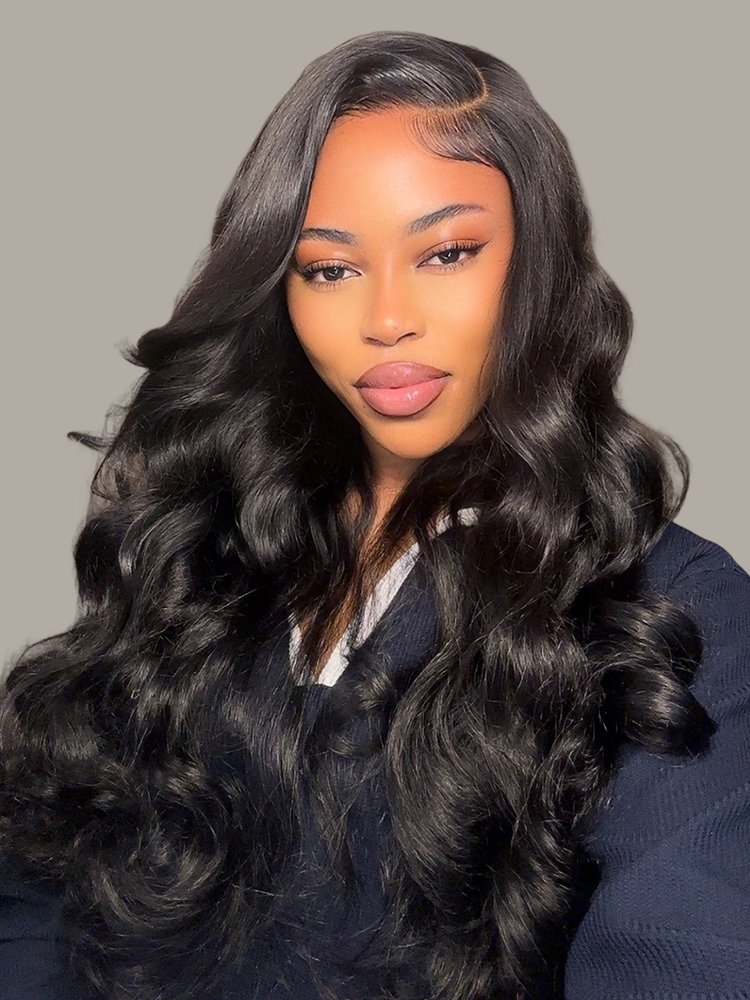 c_part_wig Glueless Side Part 5*5 HD Lace Closure Wigs 250% density Body Wave Hair Hairstylist Customized - Image 1