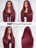 Glueless Ready To Go Cherry Cola Straight 7x5 Lace Wig for Beginners - Image 8