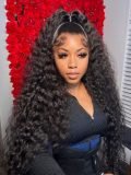 Clip-In Loose Deep Wave Ponytail Extension 100% Human Hair Natural Black - Image 11
