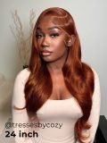 Cowboy Copper Color 7*5 Glueless Wig Ready To Go Fall Hair - Image 2