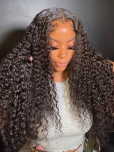 Widows Peak M Hairline Invisible 13x6 HD Lace Frontal Human Hair Wig Deep Curls Natural Look - Image 3