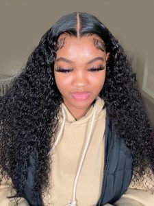 Widows Peak M Hairline Invisible 13x6 HD Lace Frontal Human Hair Wig Deep Curls Natural Look - Image 10