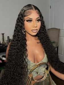 PreMax 13x6 HD Lace Frontal Water Wave Human Hair Wigs With Natural Hairline - Image 3