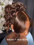 Dark Brown Body Wave 360 Pre Cut Lace Wigs With Invisible Drawstring Ready To Go - Image 5