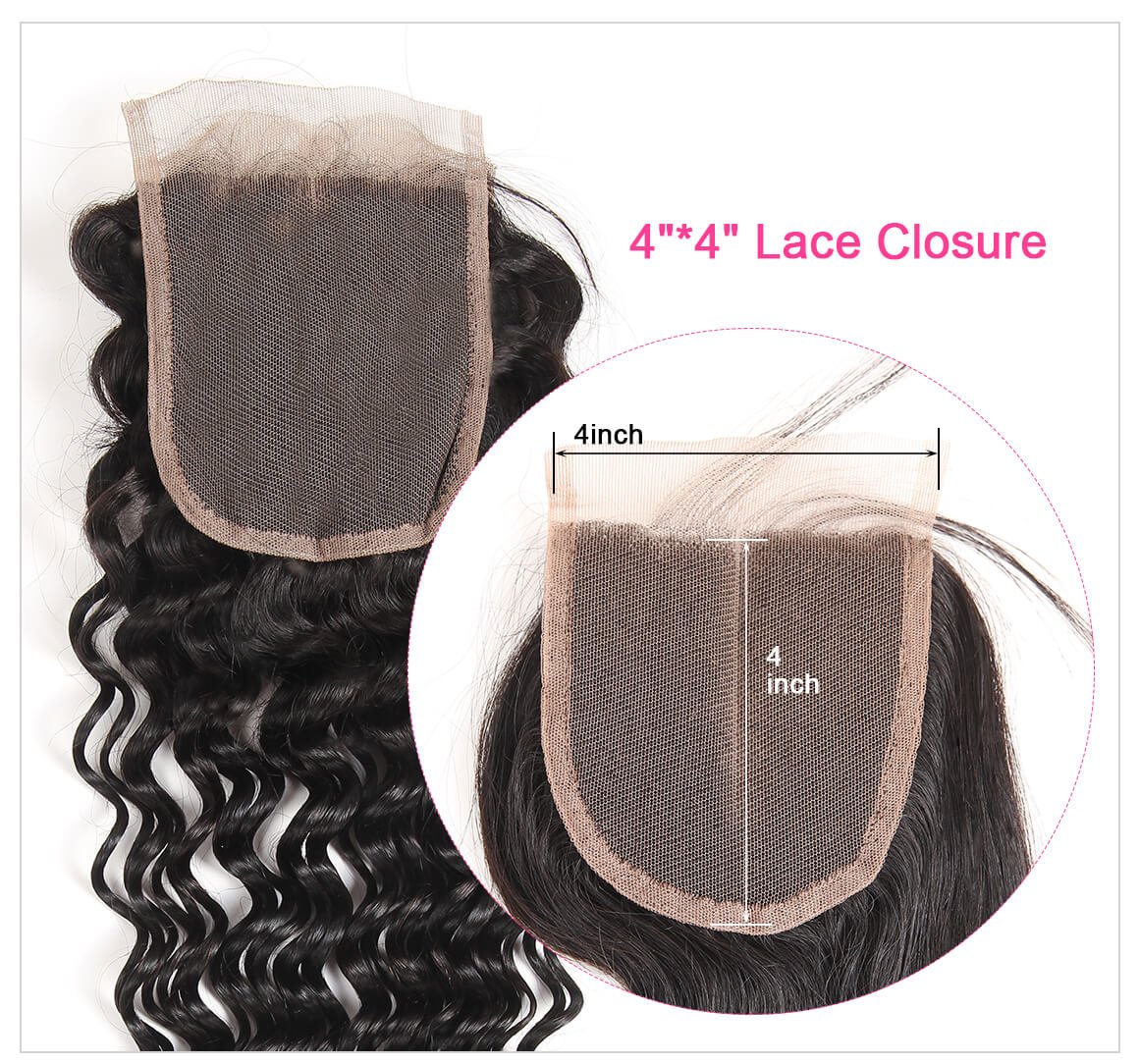 Bundles With 4*4 Lace Closure
