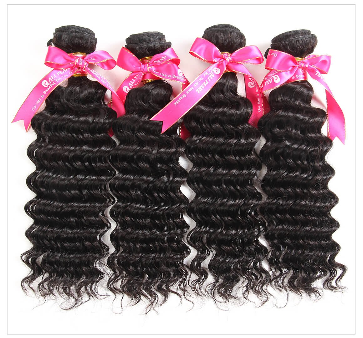 Deep Wave Brazilian Human Hair 4 Bundles