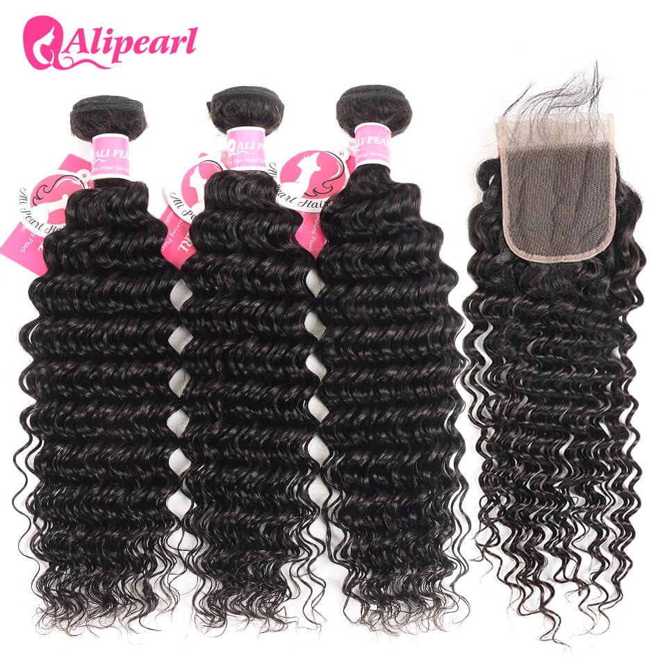 Deep Wave Weave Human Hair 3 Bundles