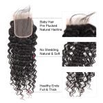 Deep Wave Hairstyles Brazilian Human Hair 4 Bundles With 4*4 Lace Closure - Image 3